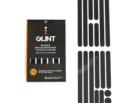 Glint GLINT - Réflecteurs autocollants pour roues - Noir