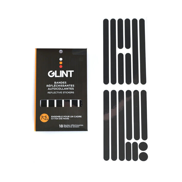 Glint GLINT - Réflecteurs autocollants pour roues - Noir
