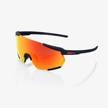 100% 100% - Lunettes soleil - Racetrap 3.0 - Lentille rouge hiper - Noir mat