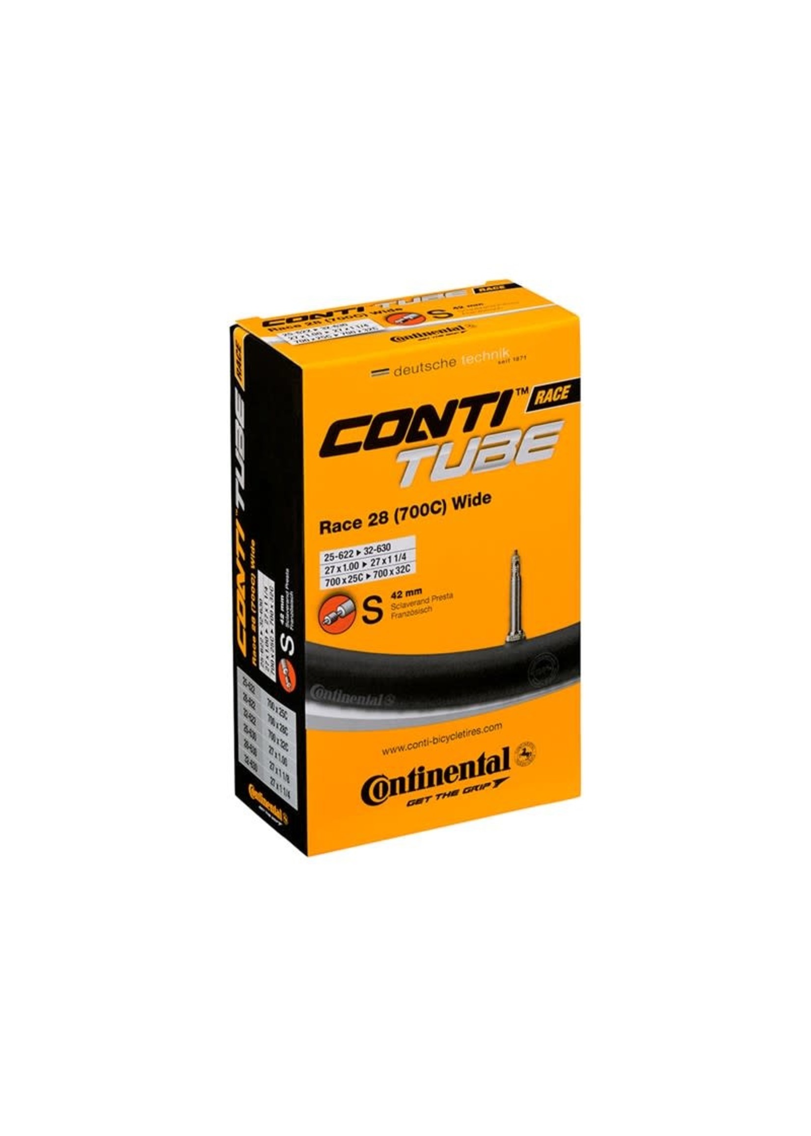 Continental CONTINENTAL - Chambre à air - Conti Tube - 700x25-32 - Presta 42mm