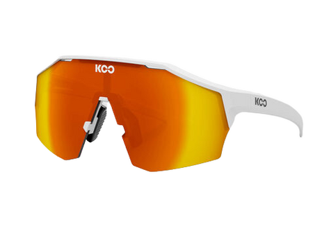 Koo KOO - Lunettes soleil - Alibi - Blanc mat - Lentilles rouges