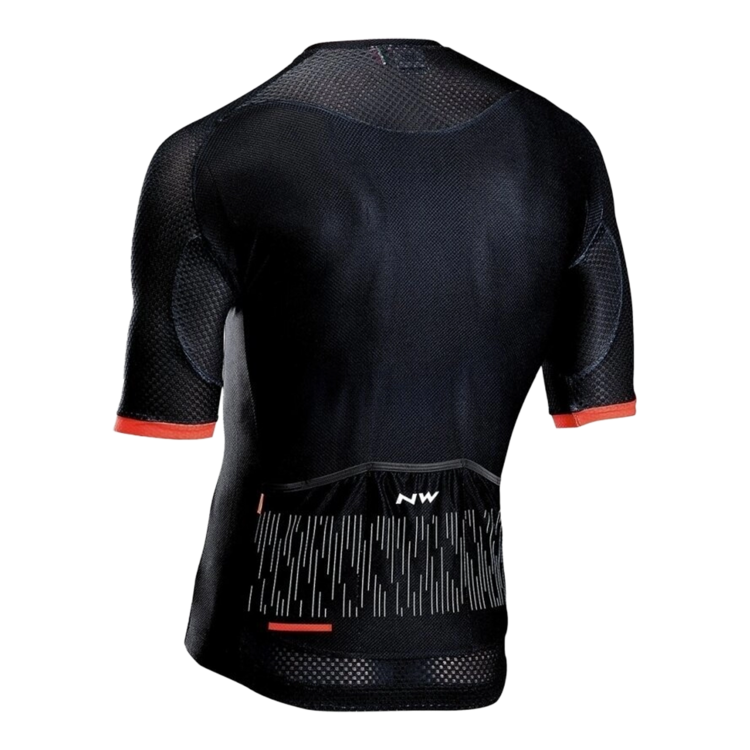Northwave NORTHWAVE - Maillot - Storm air JRS - Noir et rouge