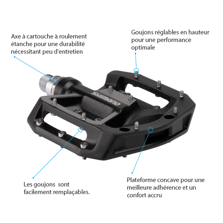 Shimano SHIMANO - Pédales plates - PD-GR500