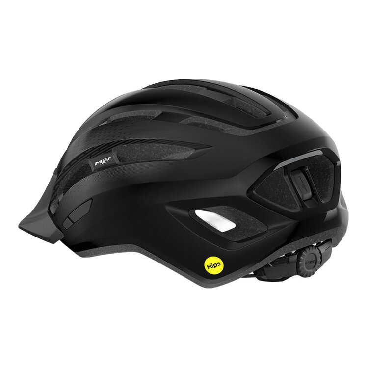 MET MET - Downtown MIPS - Noir lustré