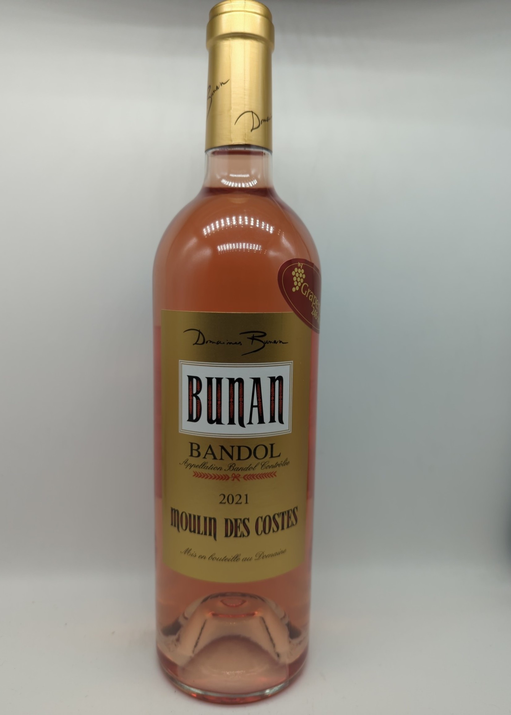 2021 DOMAINE BUNAN BANDOL MOULIN DES COSTES ROSE 750ml