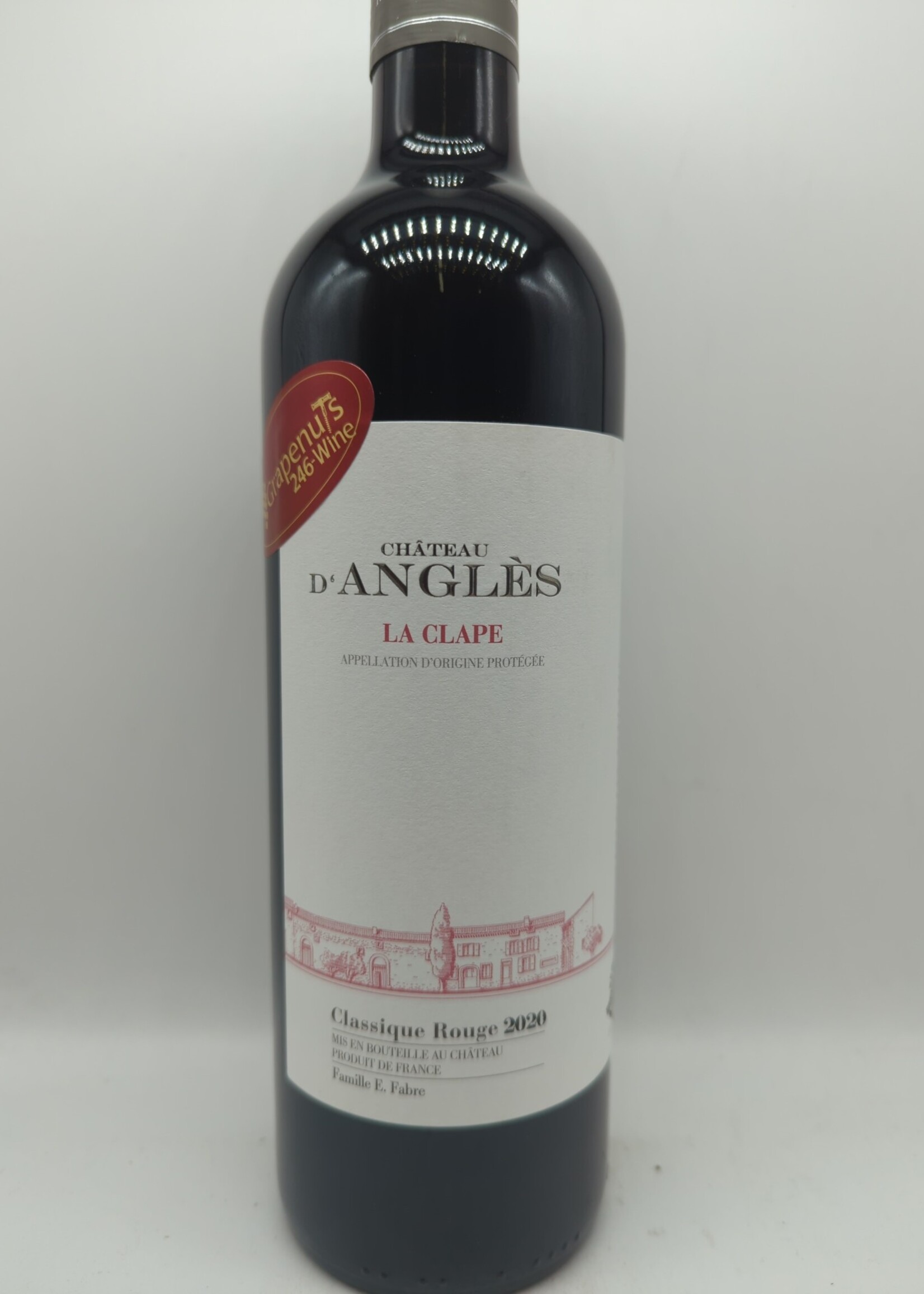 2020 CHATEAU D'ANGLES "CLASSIQUE ROUGE" LA CLAPE 750ml