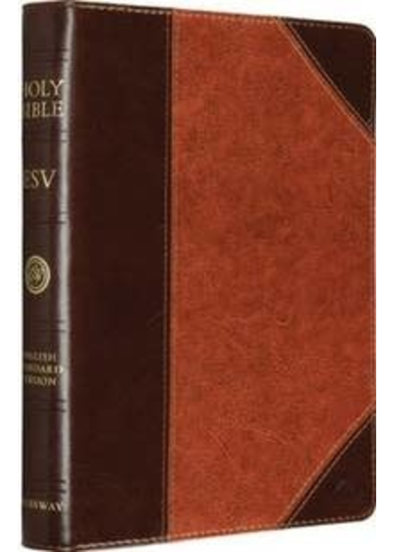 ESV Large Print Bible (TruTone, Brown/Cordovan