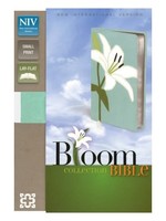 NIV Compact Thinline Bloom Collection Bible White Lily