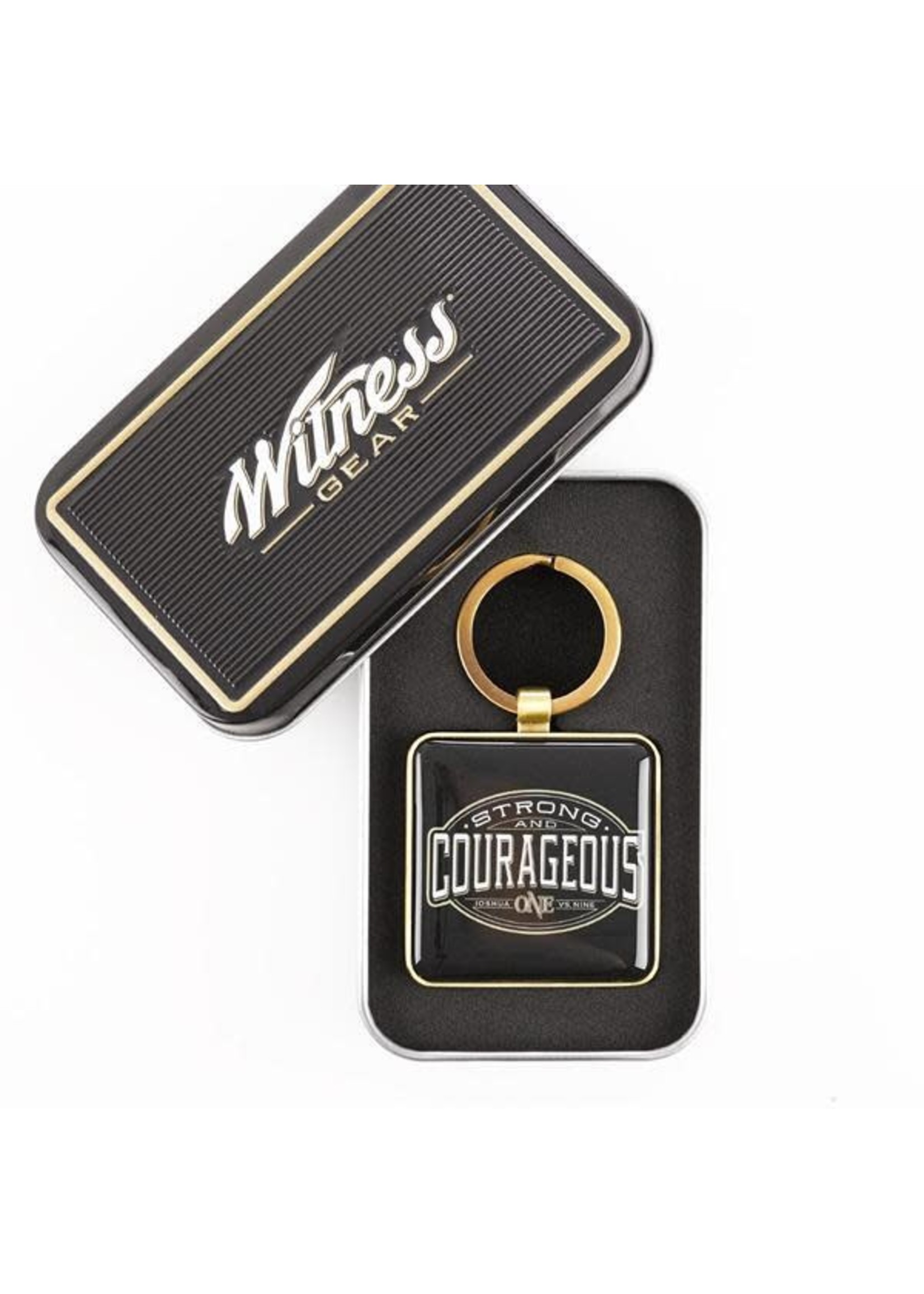 Strong & Courageous Keyring