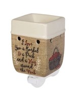 I LOVE YOU A BUSHEL AND A PECK BURLAP