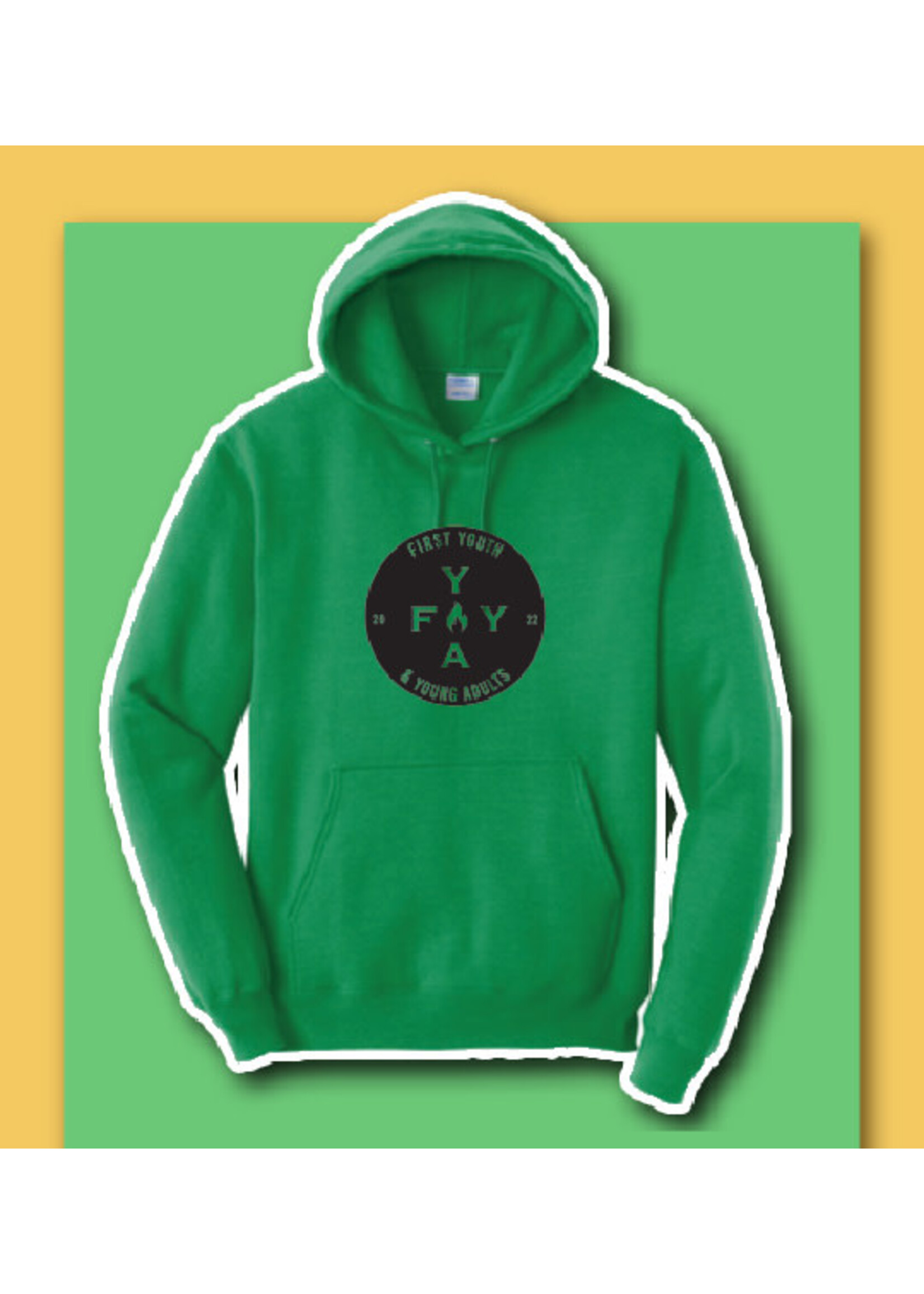 FBCLG FYYA Hoodie Sweatshirt GREEN (black)
