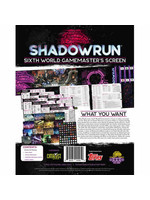 Shadowrun 6e Shadowrun, 6th Ed.: Sixth World Gamemaster Screen