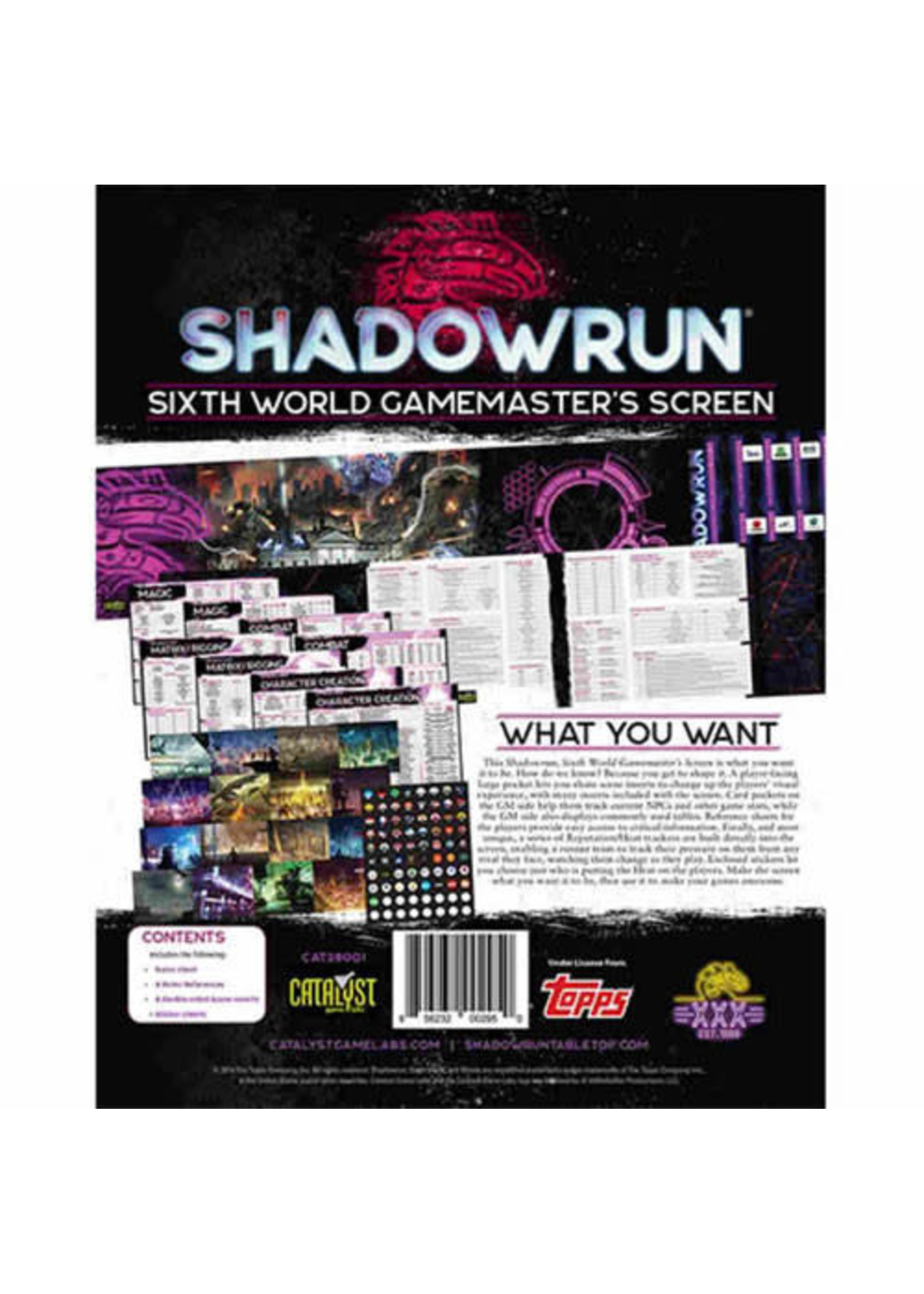 Shadowrun 6e Shadowrun, 6th Ed.: Sixth World Gamemaster Screen