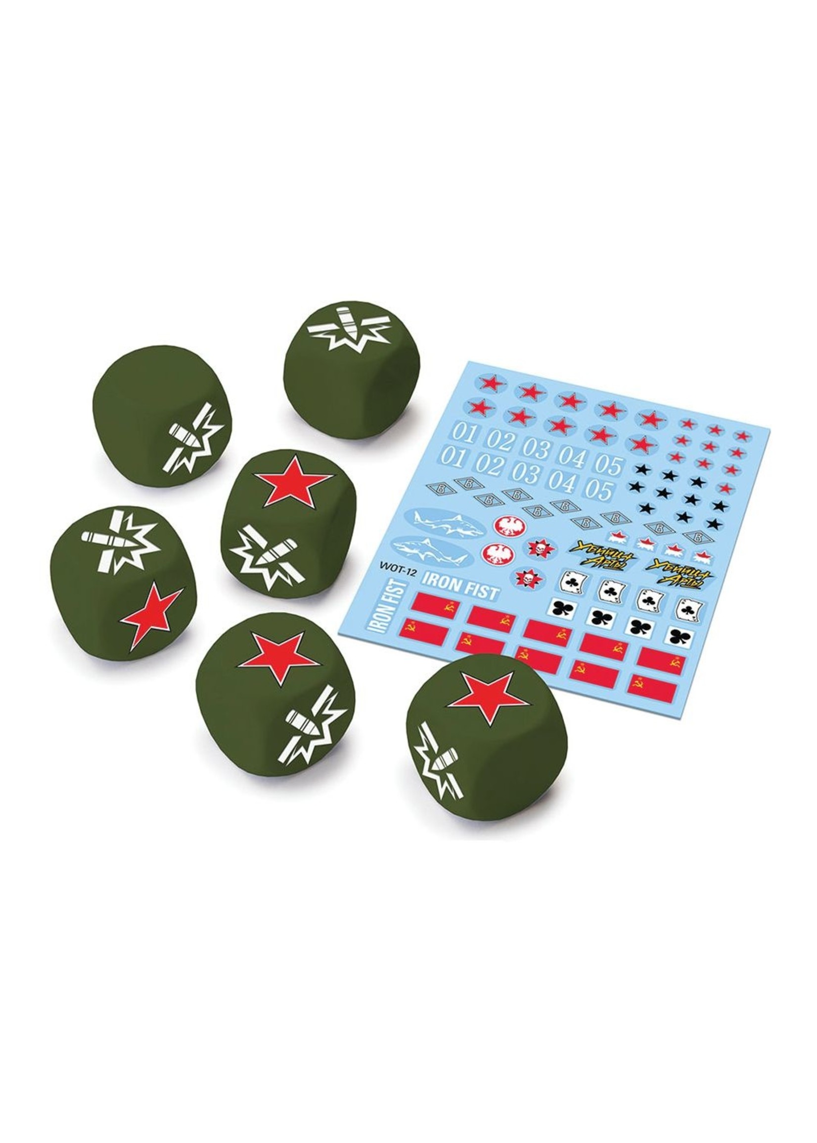 World Of Tanks World of Tanks: Miniatures Game - Soviet Upgrade Pack Dice (6) & Decal (1)