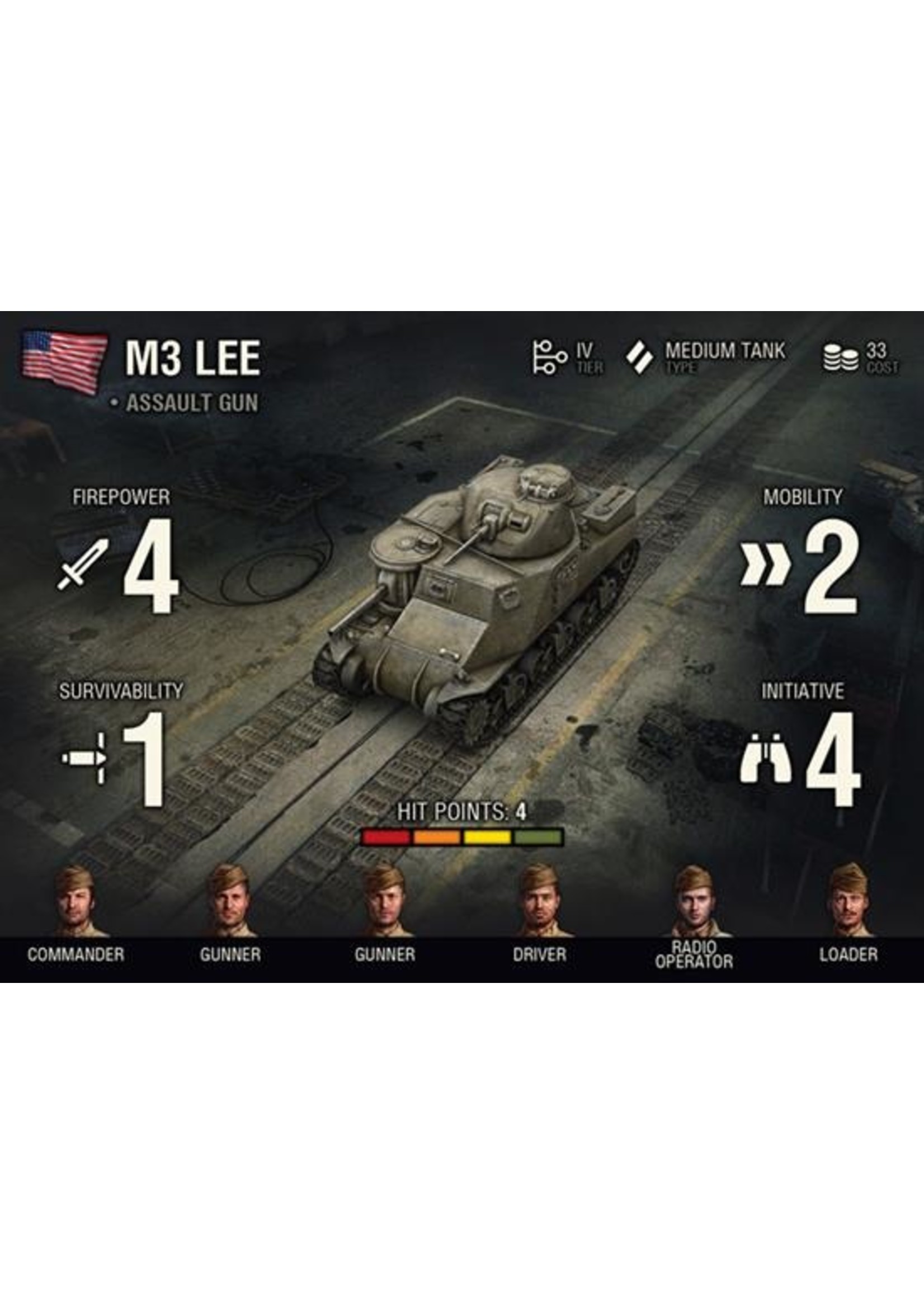 World Of Tanks World of Tanks: Miniatures Game - American M3 Lee