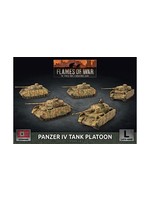 Flames Of War Panzer IV Tank Platoon (x5 Plastic)