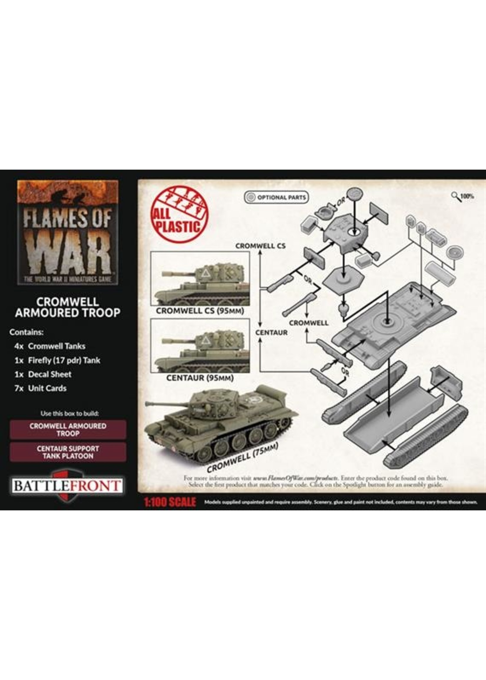 Flames Of War Cromwell Armoured Troop (Plastic)