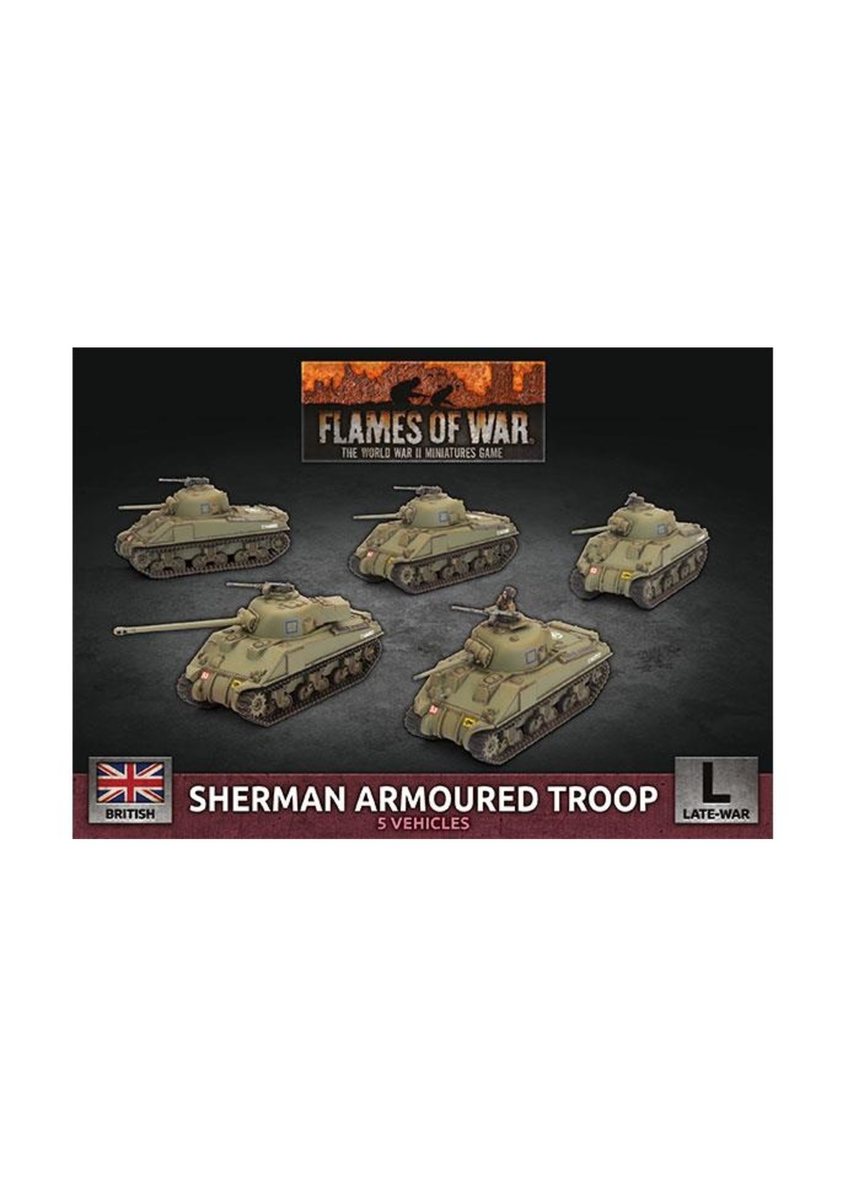 Flames Of War Sherman Armoured Troop (Plastic)