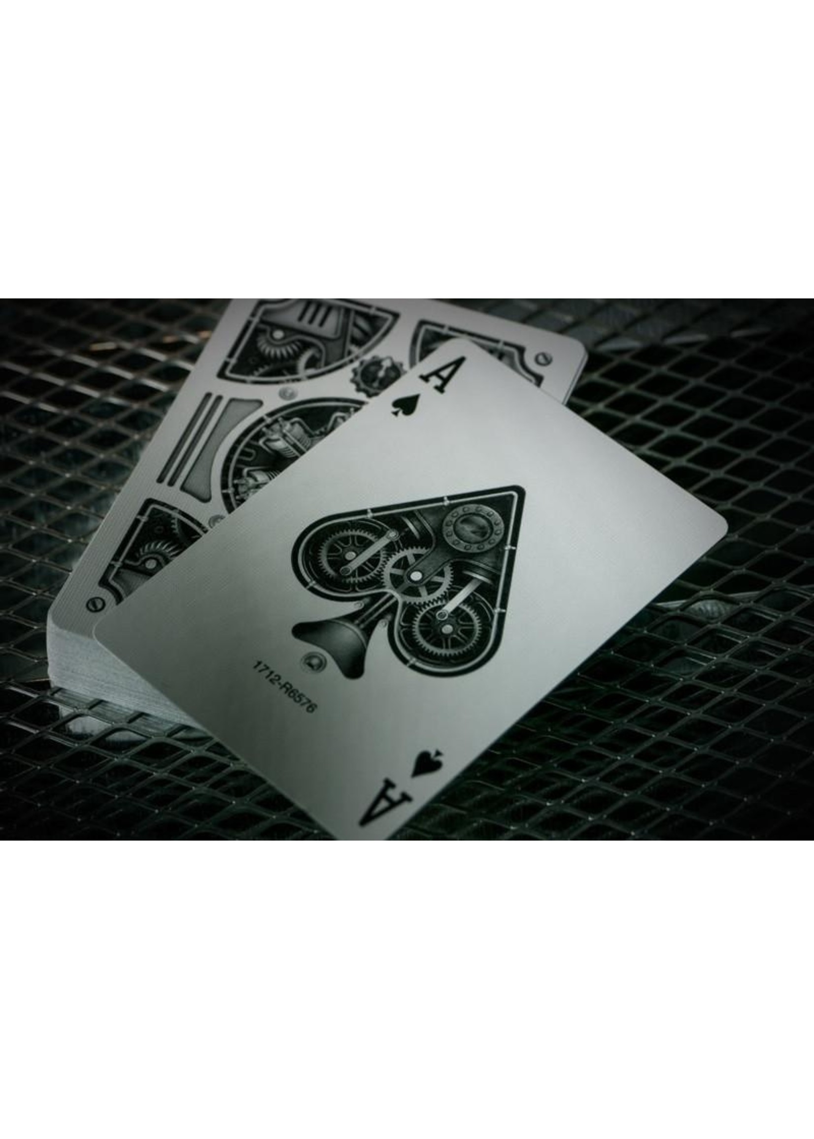 Theory11 Theory11:  Silver Steampunk Playing Cards