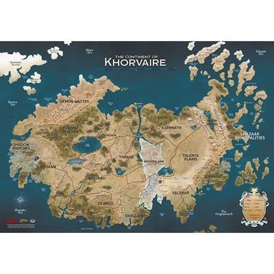 Map Of Khorvaire 5e D&D 5Th Edition: Eberron- Nations For Khorvaire, 3 Map Set - Irl Game Shop