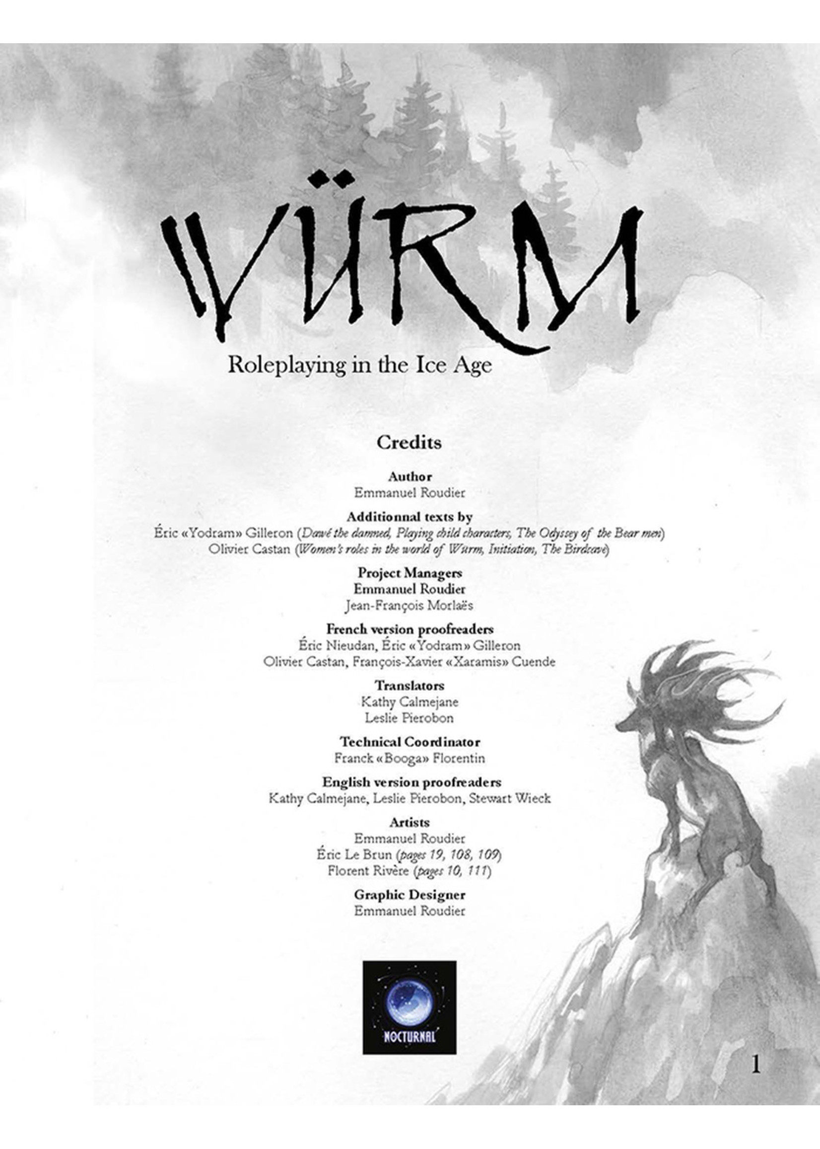 Chthonstone Games Wurm RPG: Core Rulebook - Ice Age