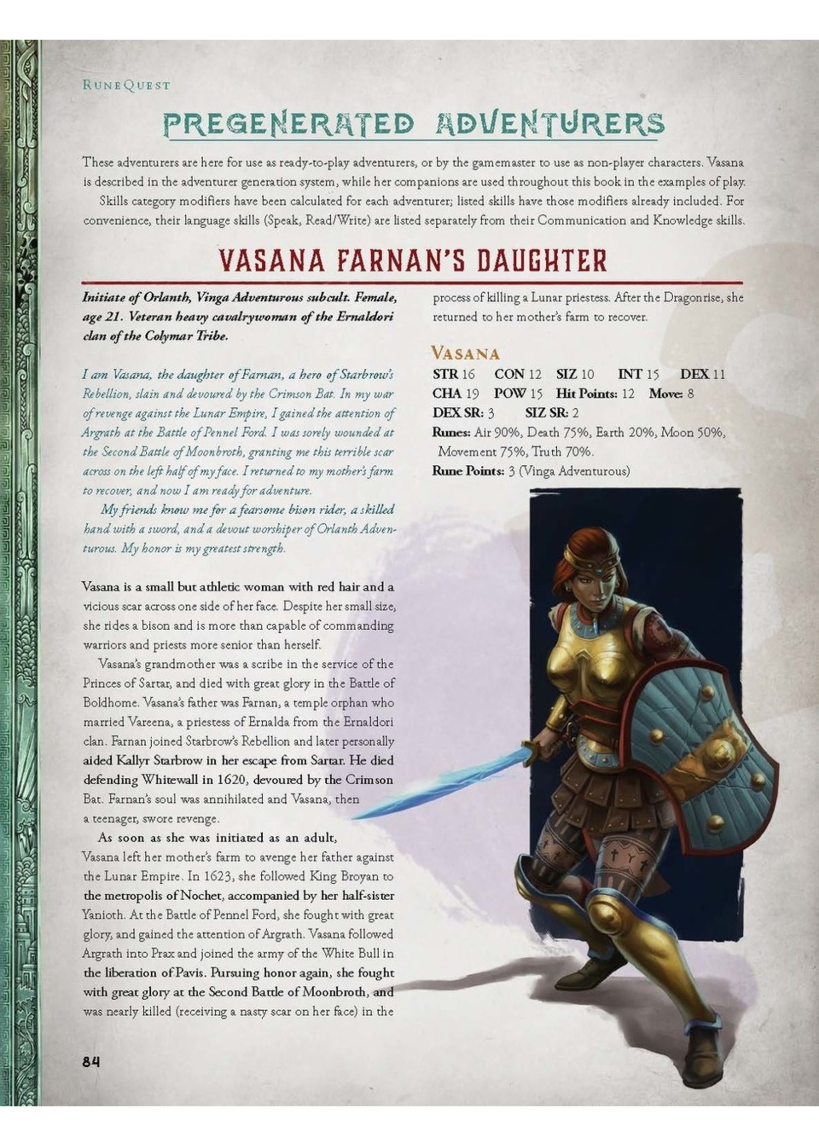 Chaosium RuneQuest RPG: Roleplaying in Glorantha Core Rulebook