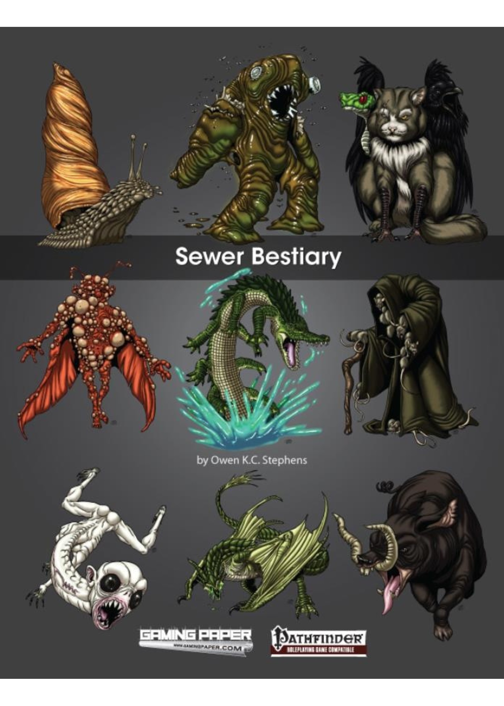 Gaming Paper Gaming Paper Adventures: Sewer Bestiary