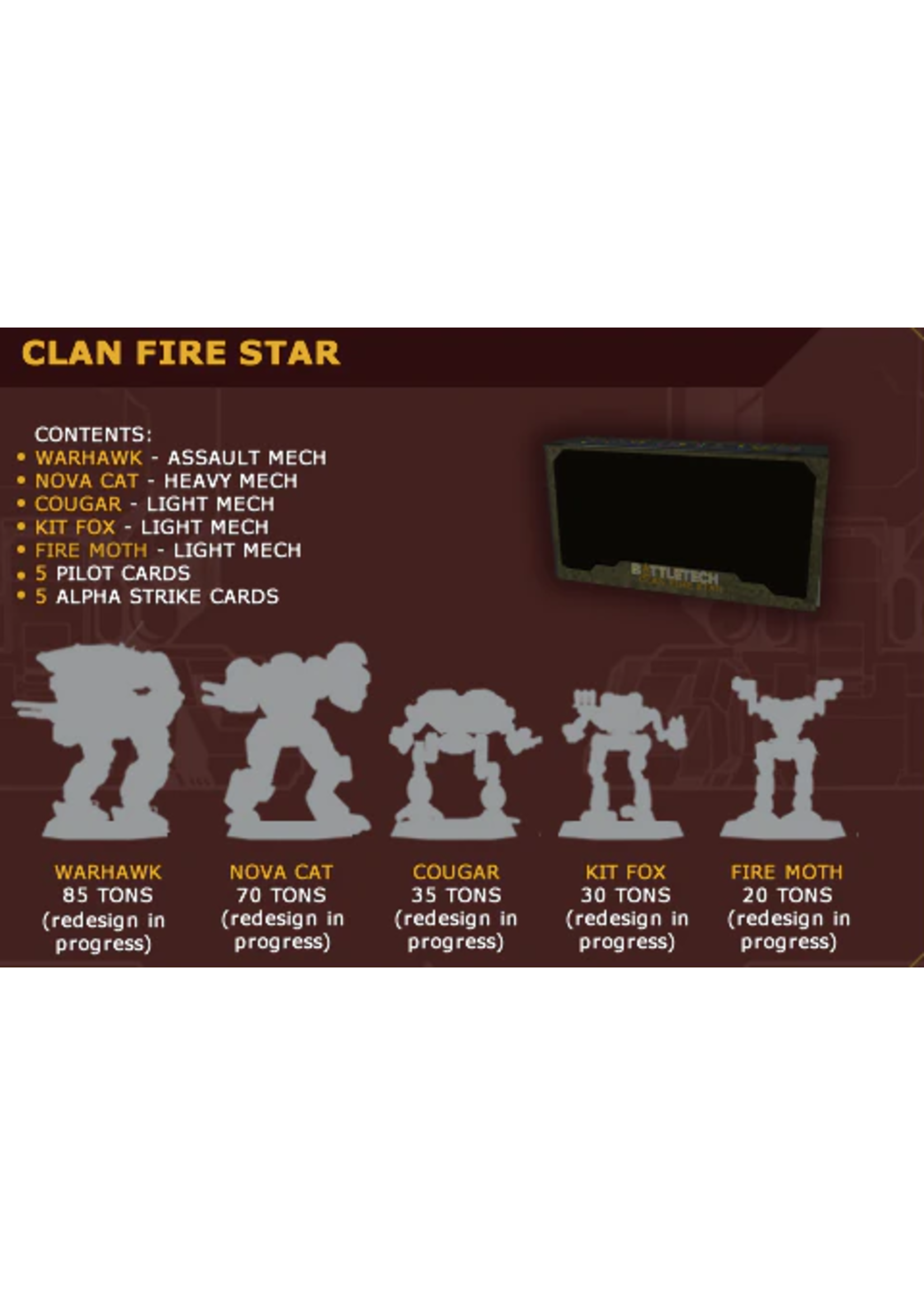 BattleTech: Miniature Force Pack: Clan Fire Star - Game Goblins