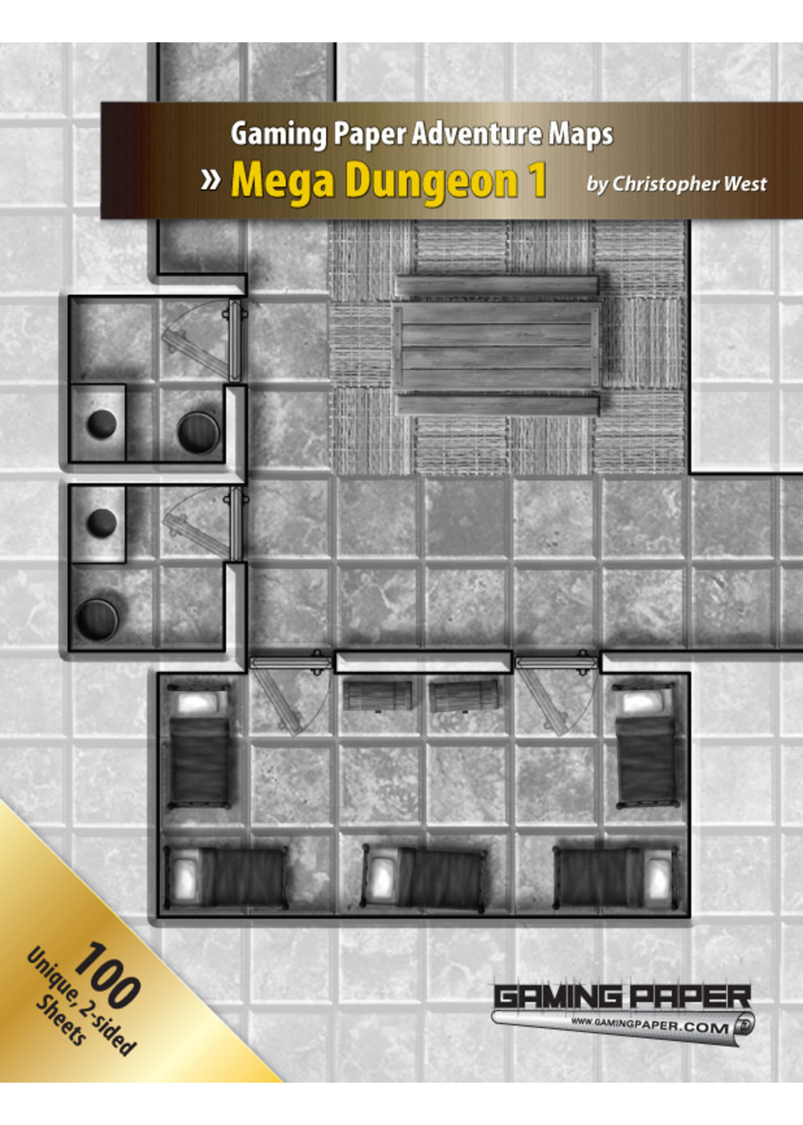 Gaming Paper Mega Dungeon 1: Adventure Map