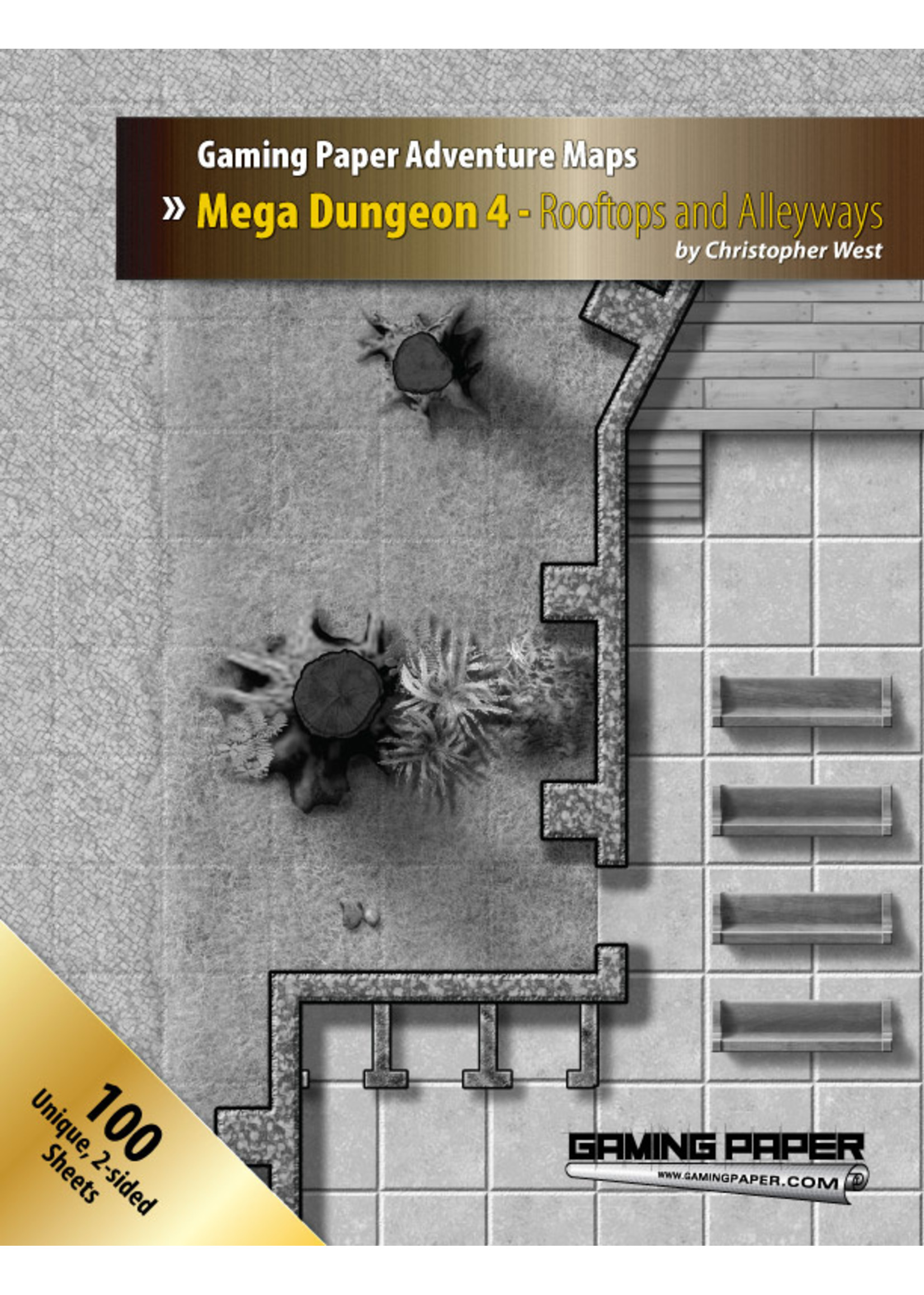 Gaming Paper Mega Dungeon 4: Rooftops and Alleyways