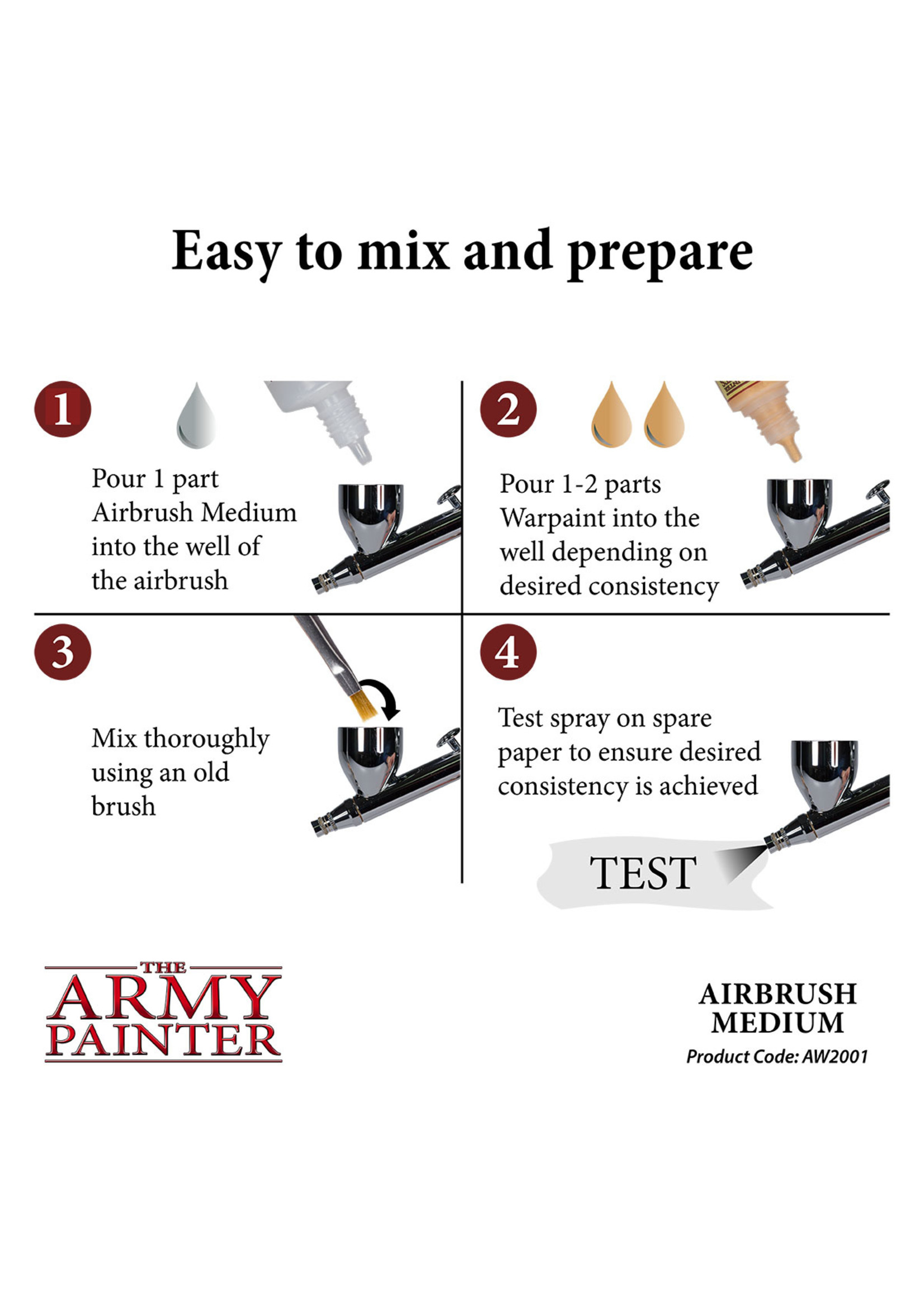 The Army Painter Airbrush Medium: Thinner - Flow Improver (100ml)