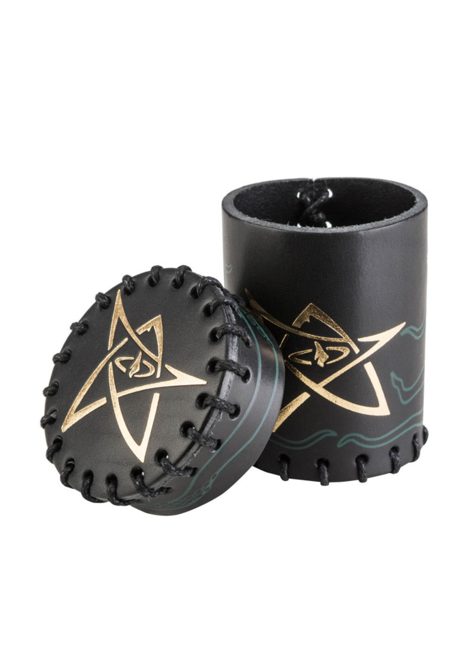 Call of Cthulhu Call Of Cthulhu: Dice Cup Black/Green With Gold Leather