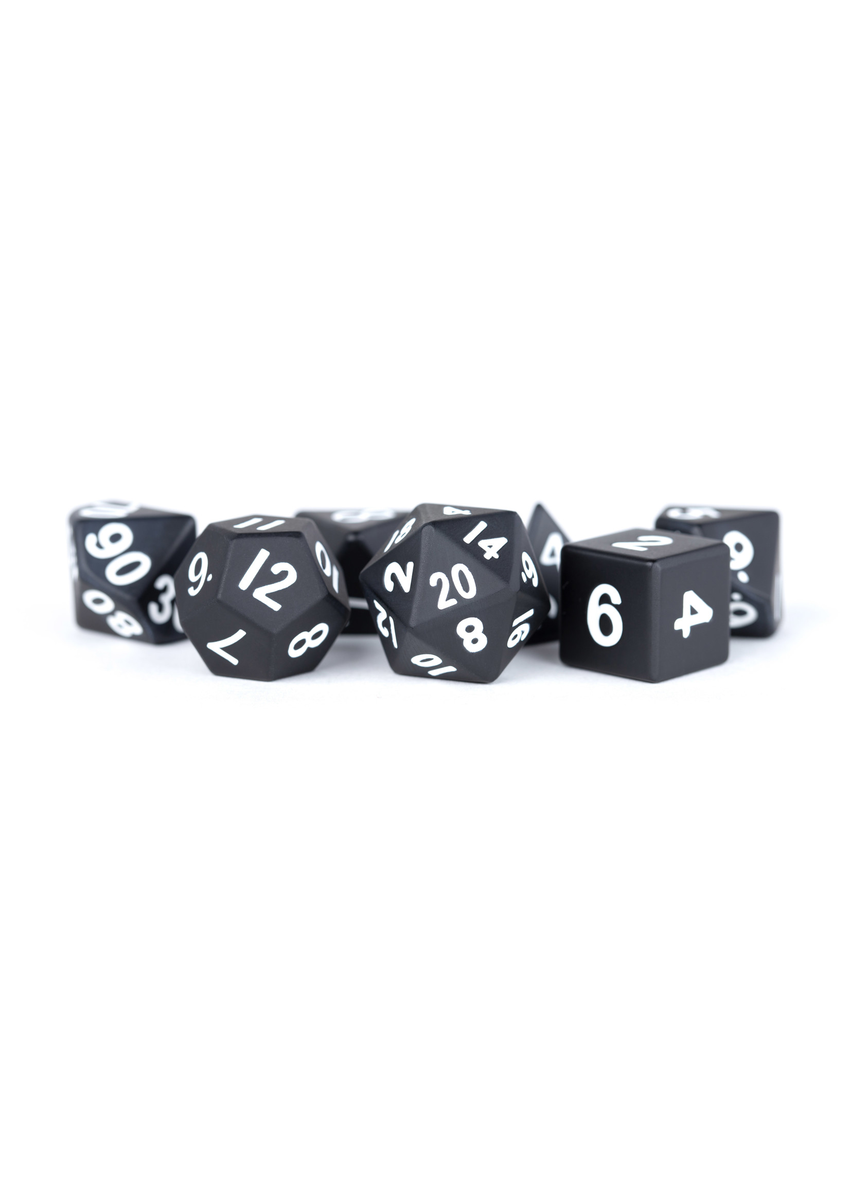 Metal Dice 16MM Black Metal Dice Set