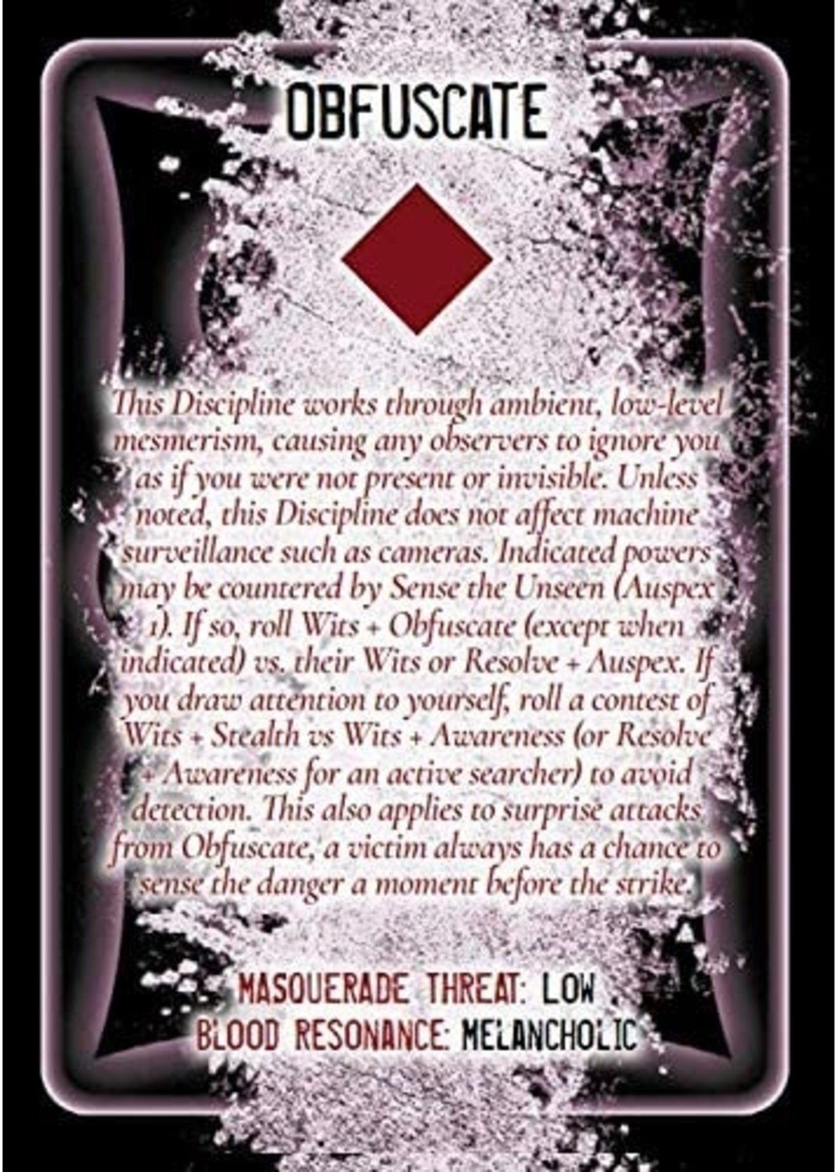 Vampire The Masquerade Vampire The Masquerade 5th Ed.: Discipline and Blood Magic Card Deck