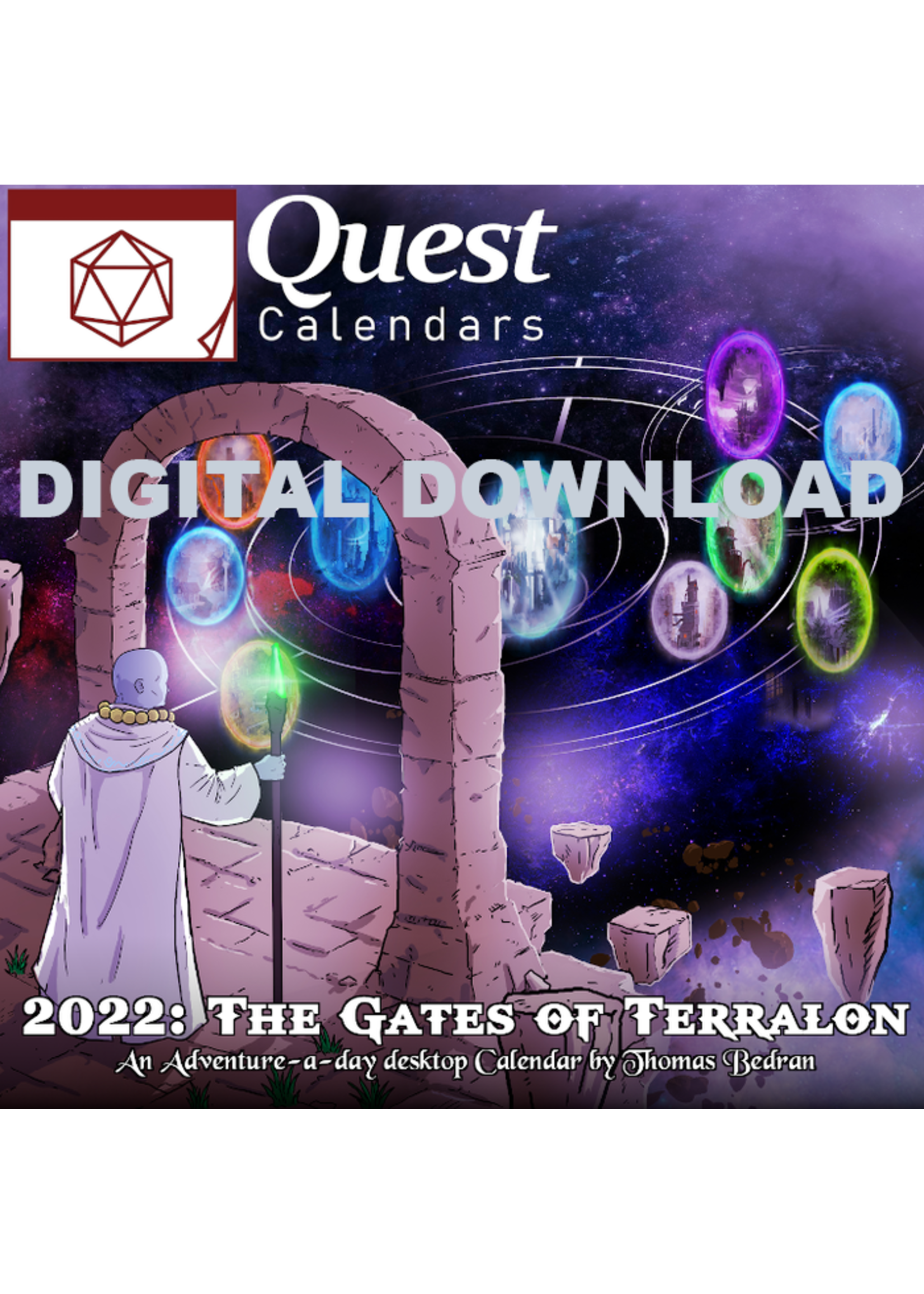 Quest Print & Play Quest RPG Calendar 2022 (Digital Download)