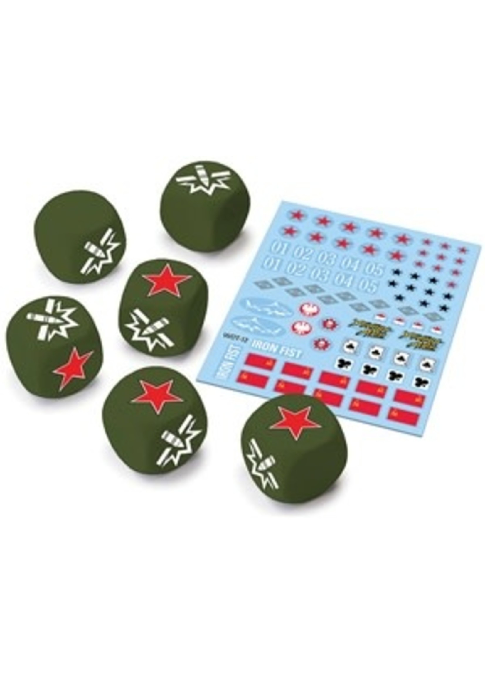 World Of Tanks World of Tanks: Miniatures Game - Soviet Upgrade Pack Dice (6) & Decal (1)