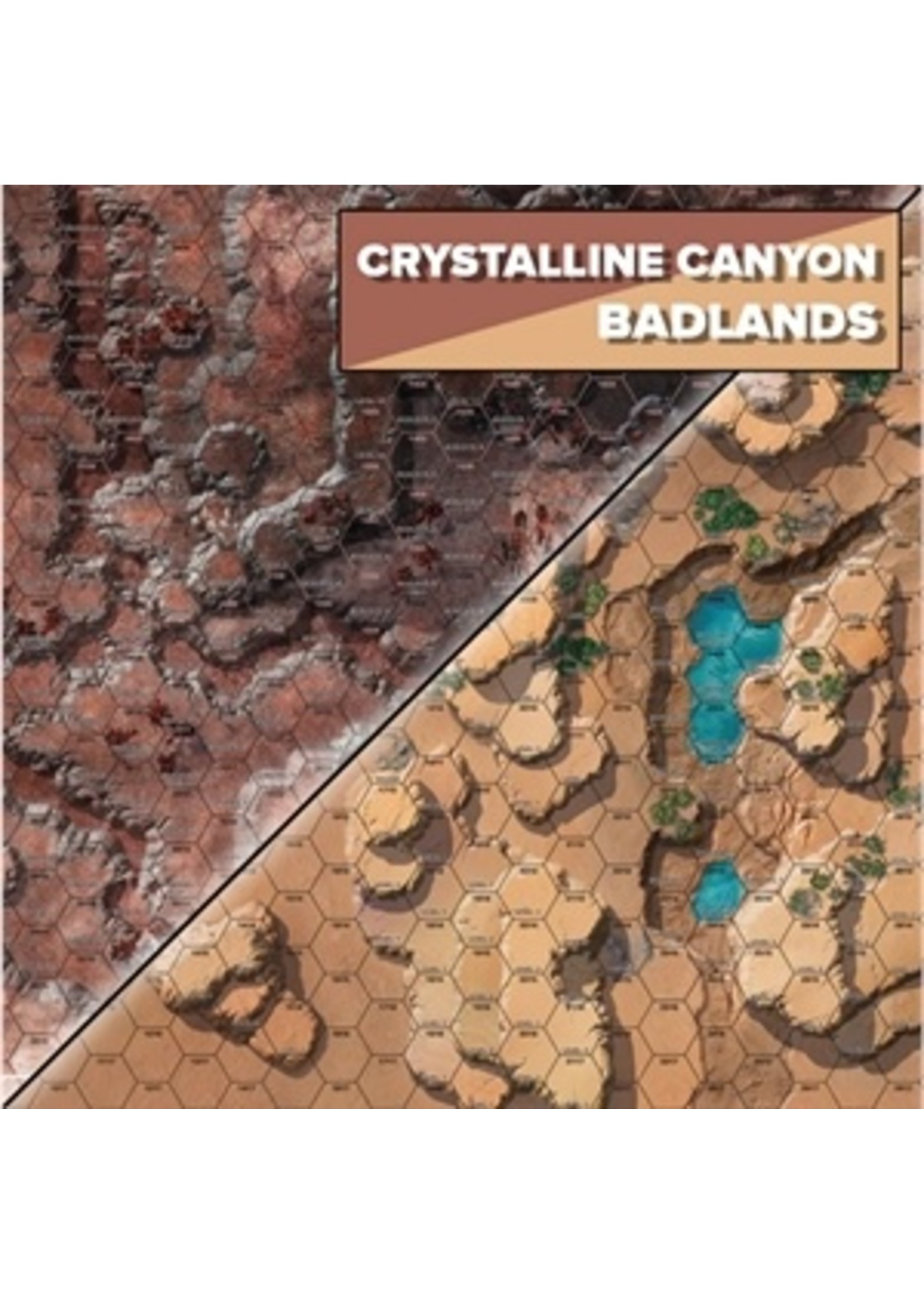 BattleTech: Battle Mat- Alien Worlds- Crystalline Canyon/Badlands
