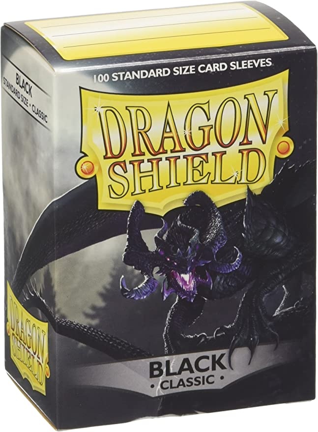 サプライ・アクセサリ・グッズ Dragon Shield 100 Outer Sleeves Black Dragon Shield 100ct Matte - Black Outer Sleeves – Mox