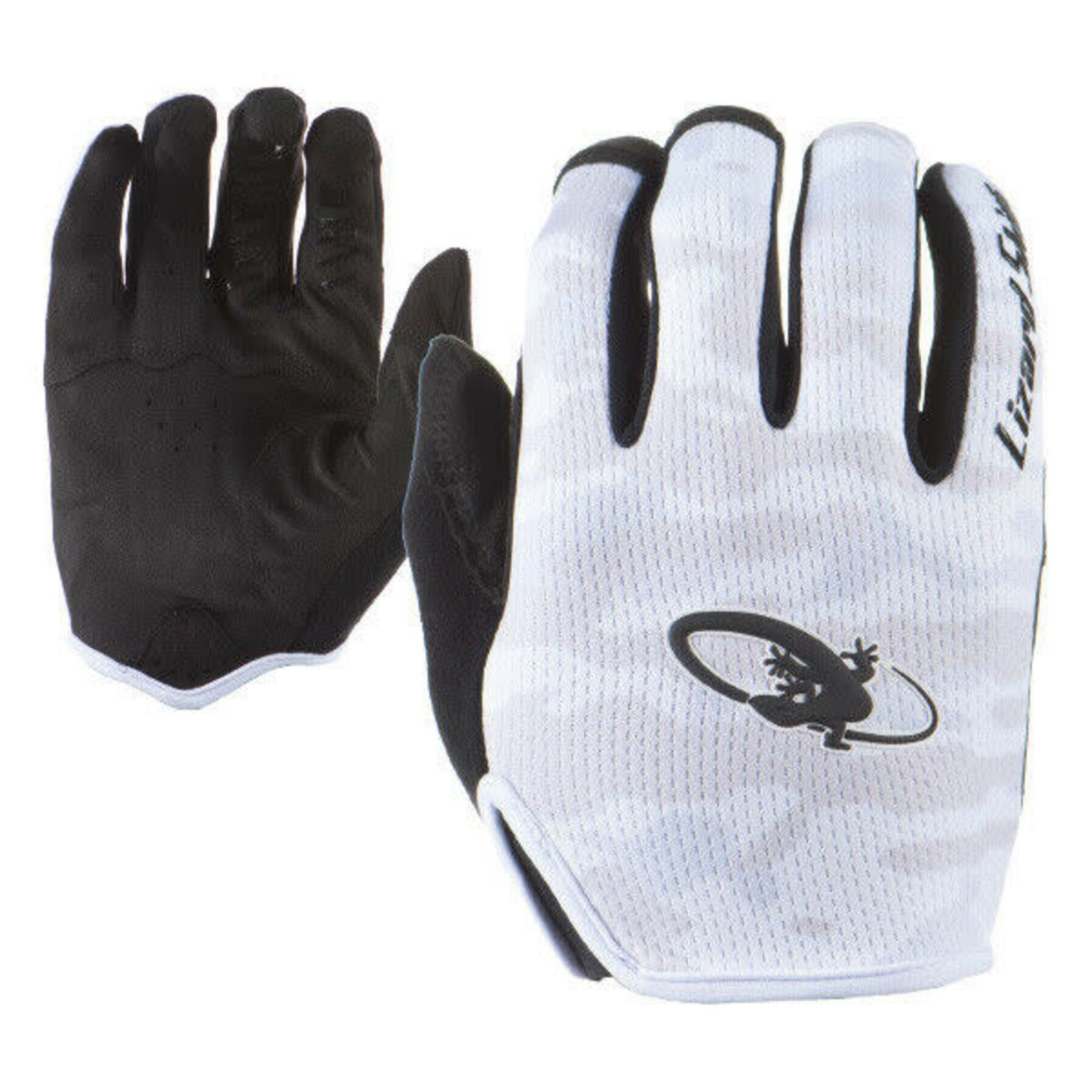 Lizard Skins Monitor Gloves White Camo, Full Finger Bicycle House