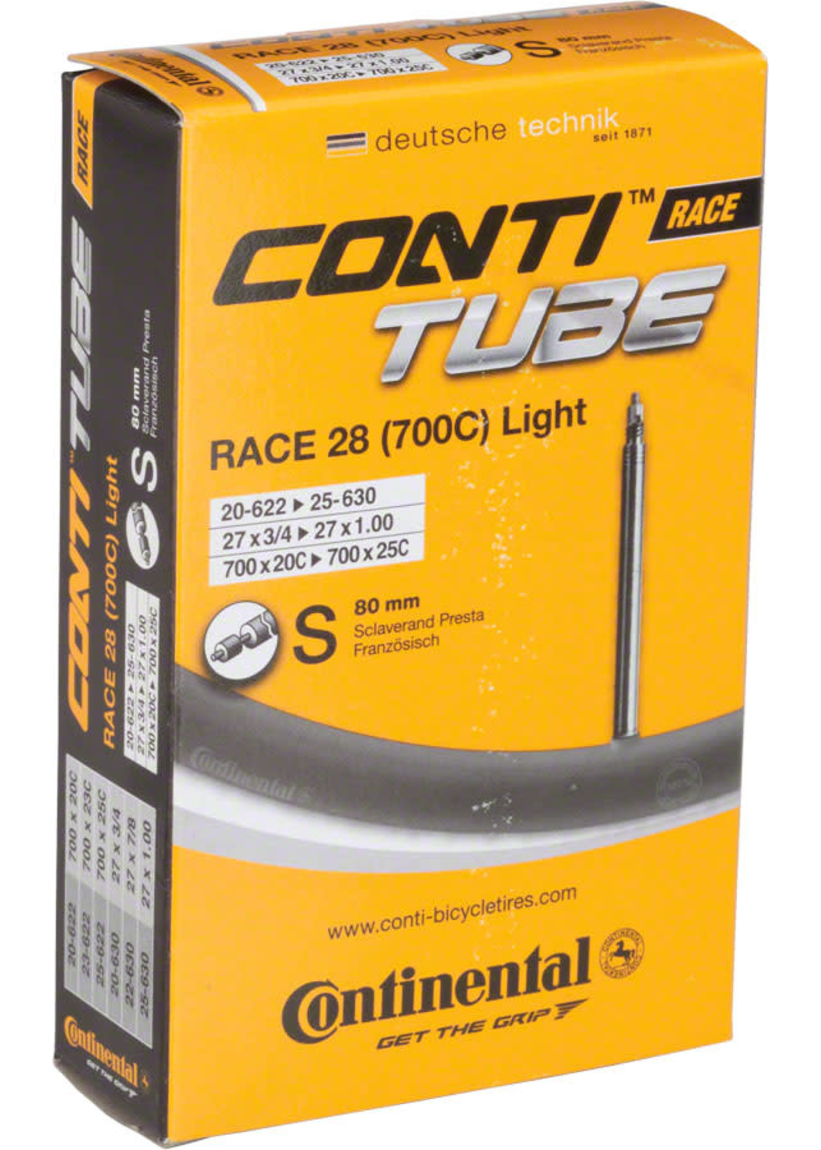 Continental Continental Light 700 x 20-25mm 80mm Presta Valve Tube