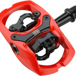 iSSi iSSi Trail II Pedals - Dual Sided Clipless with Platform, Aluminum, 9/16", Lava/ RED