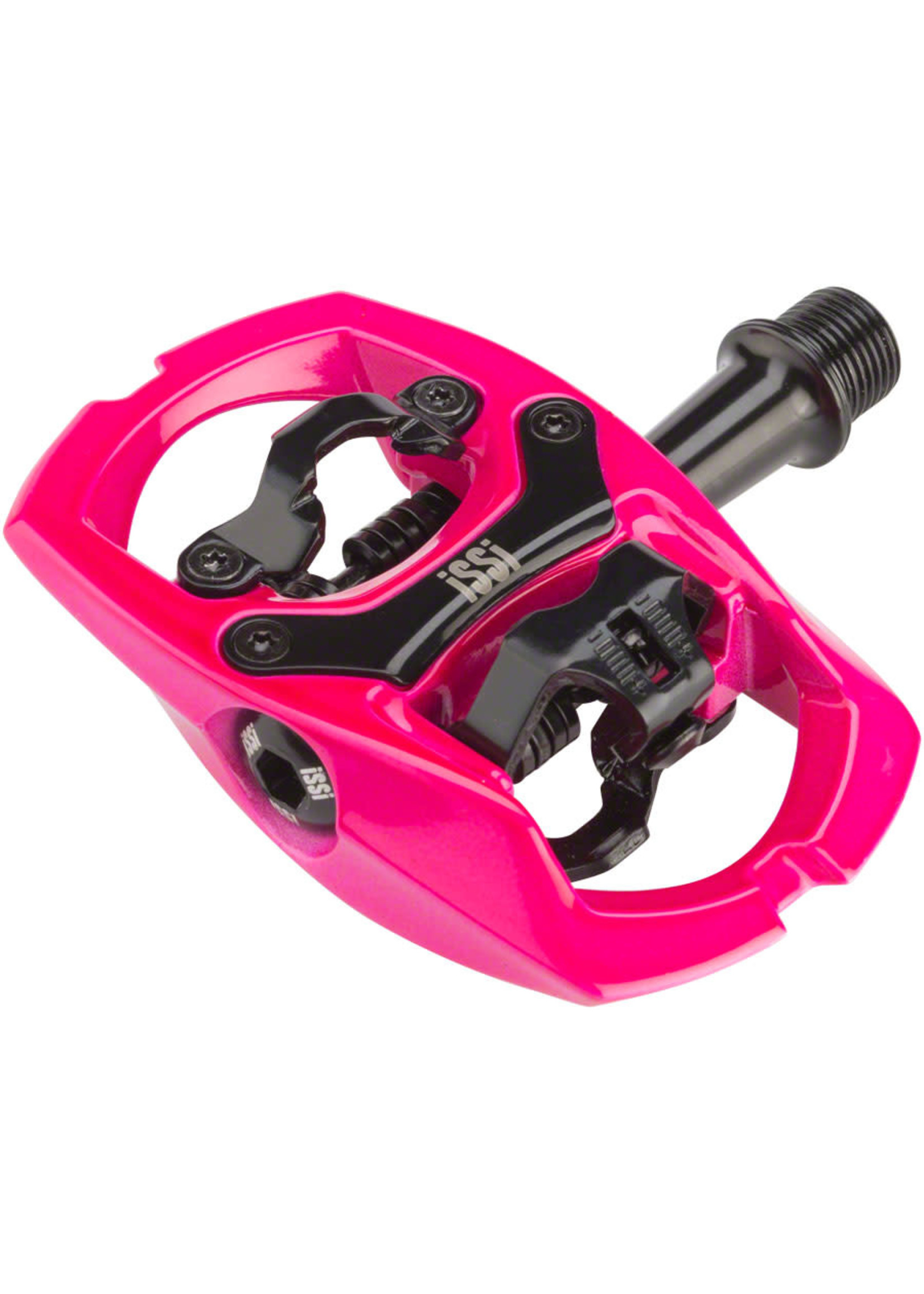 iSSi iSSi Trail II Pedals - Dual Sided Clipless with Platform, Aluminum, 9/16", Pink