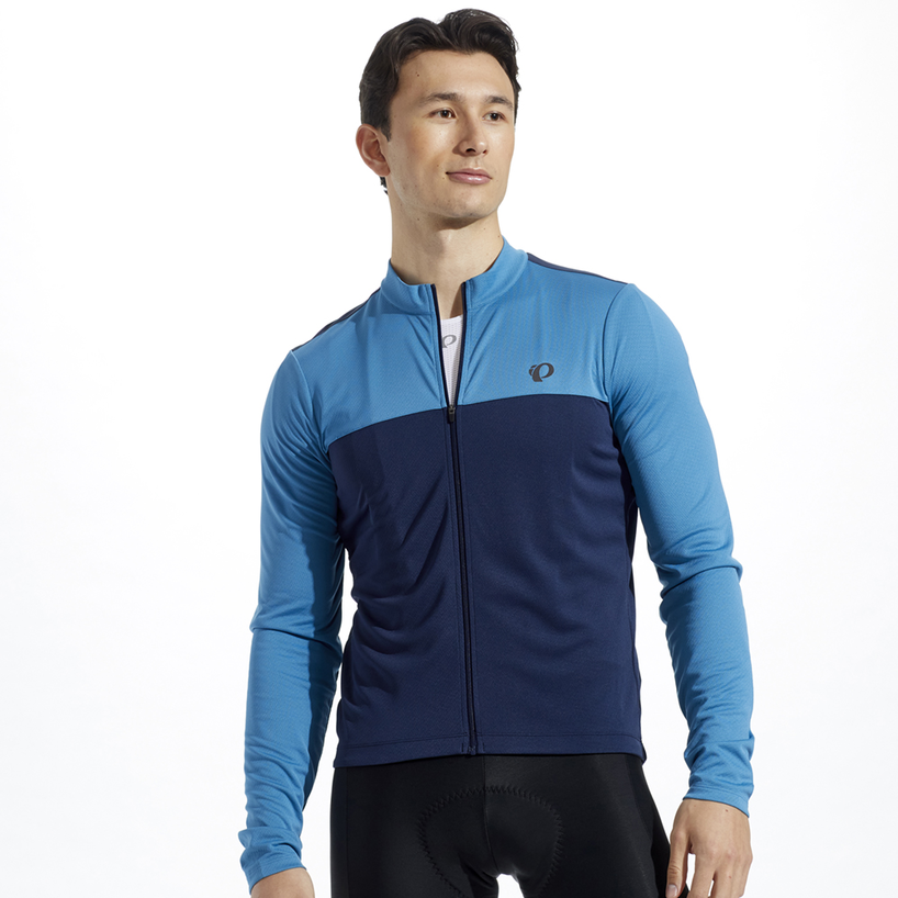 Pearl Izumi Canyon Long-Sleeve Jersey - Men's Gulf Teal/Dark Ink, L