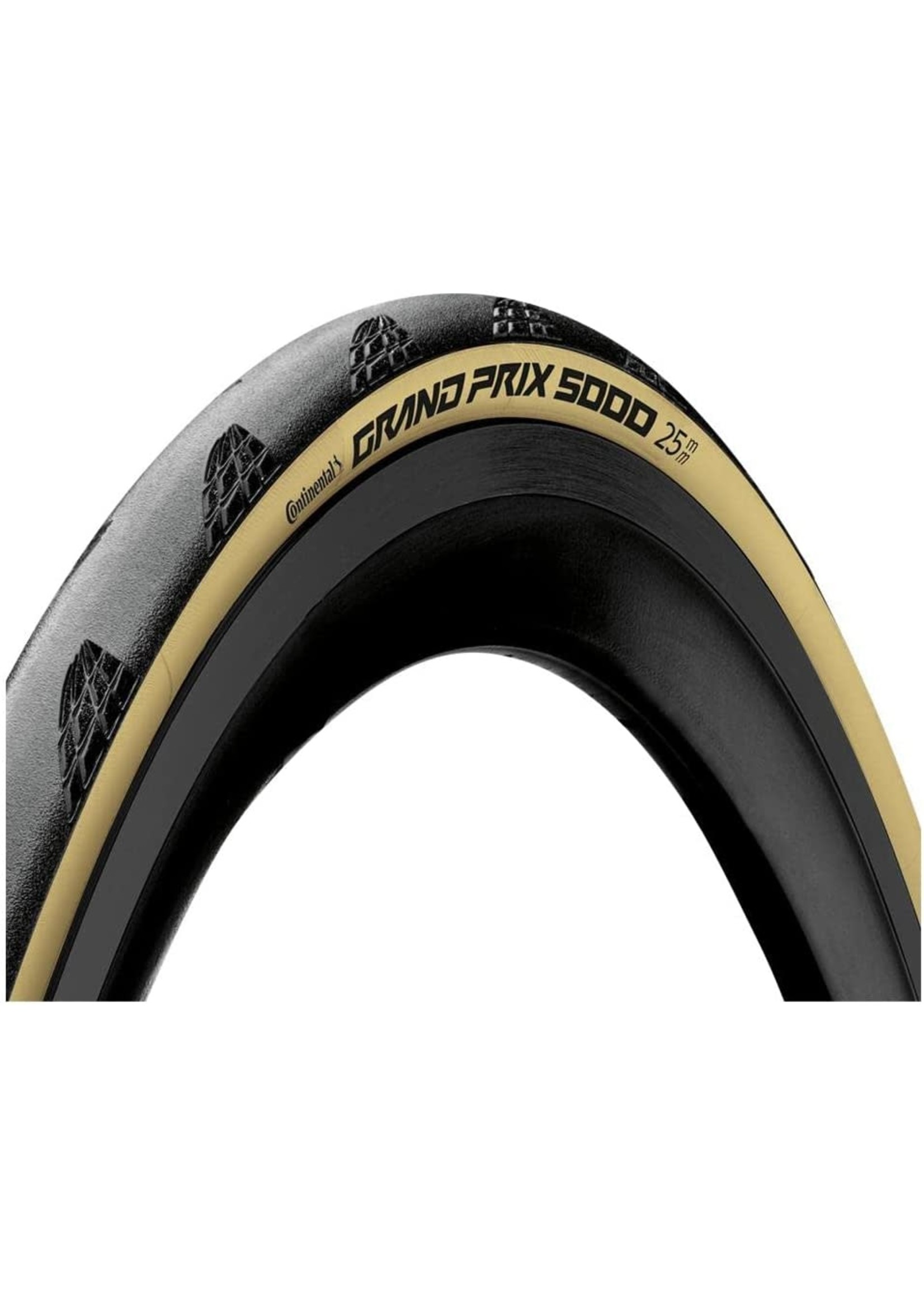 Continental GRAND PRIX 5000 700 X 25 CREAM BLKCHILI