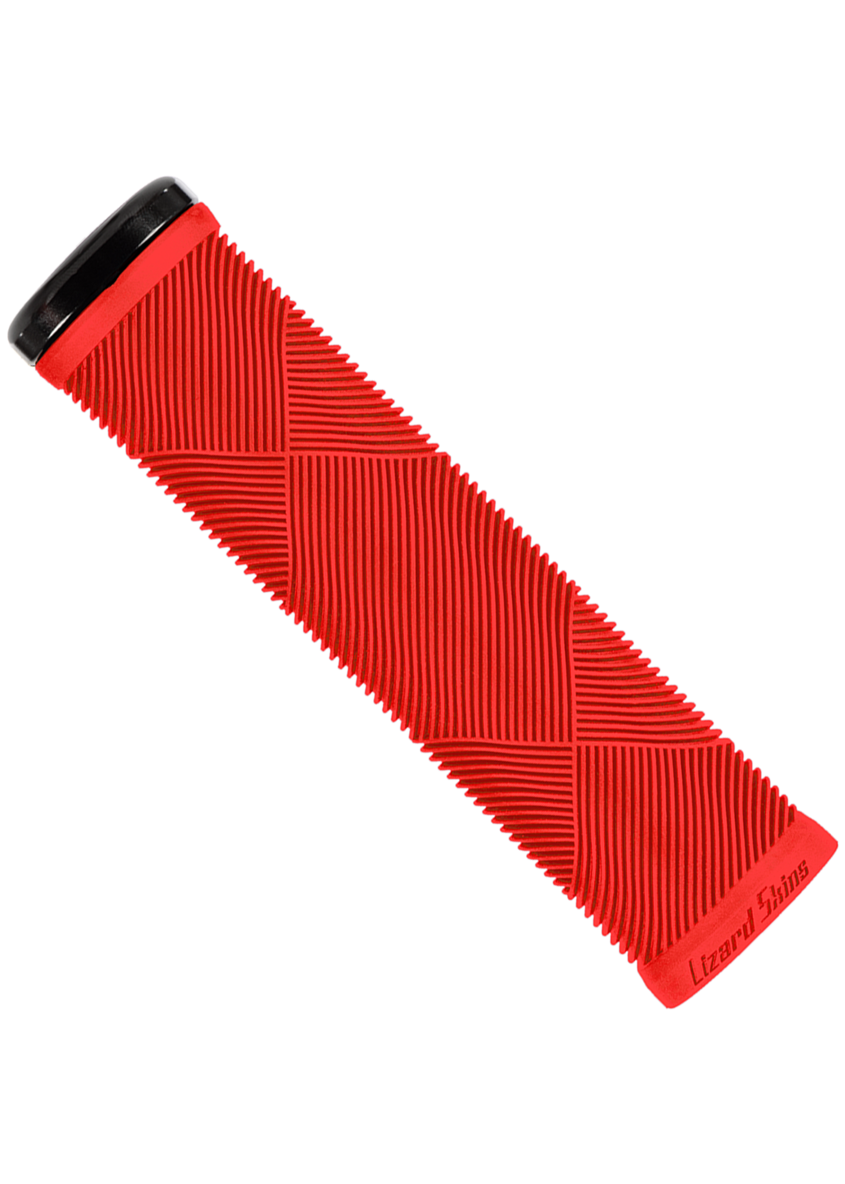 LIZARD SKINS Lizard Skins, Strata Single-Sided Lock-On, Grips, 135mm, Candy Red, Pair