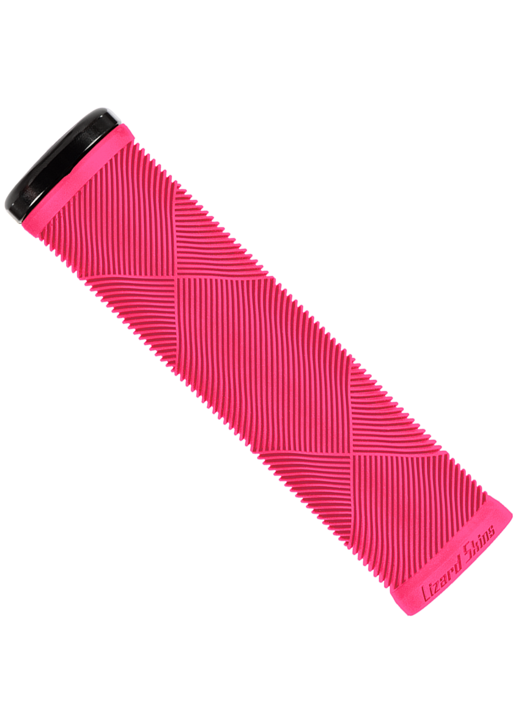 LIZARD SKINS Lizard Skins, Strata Single-Sided Lock-On, Grips, 135mm, Neon Pink, Pair