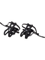 Dimension Dimension Compe Combo Pedals/Toe Clip Combo - Aluminum 9/16 Black