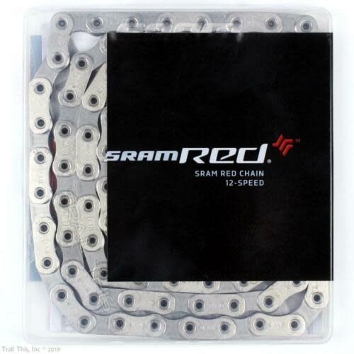 SRAM RED AXS Chain - 12-Speed 114 Links Flattop Silver