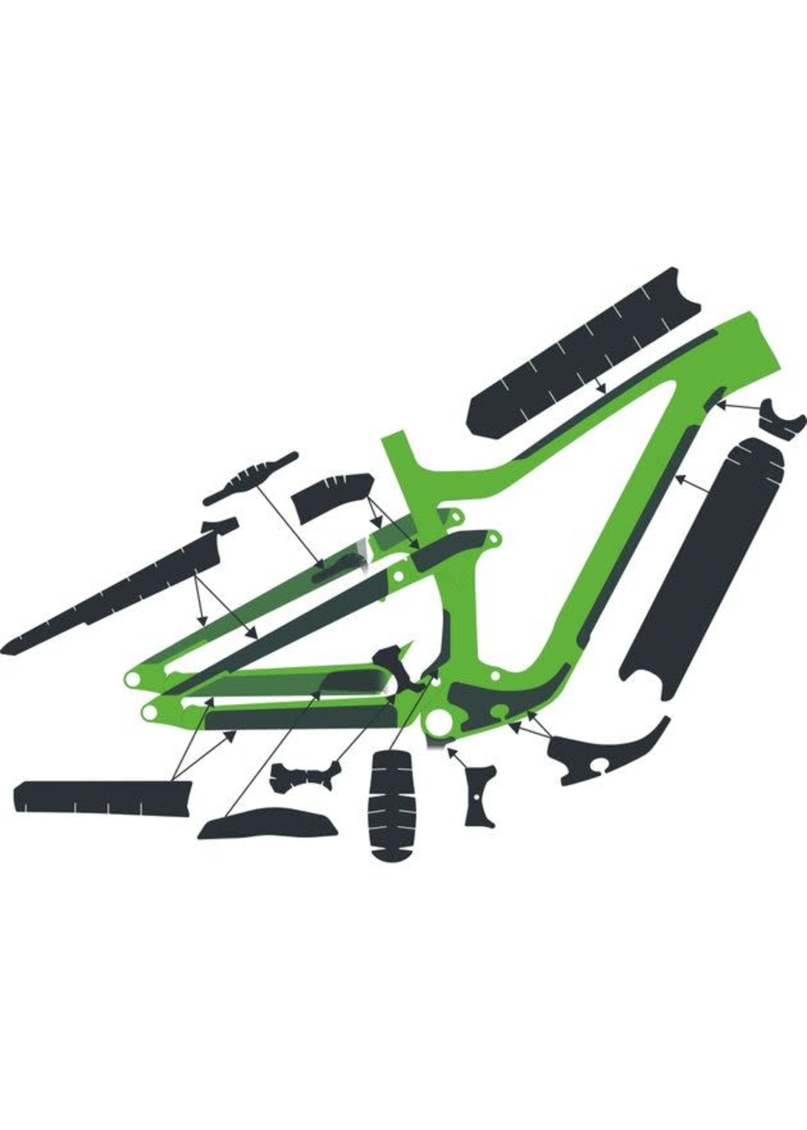 Syncros SYN Frame Protection kit SPARK Carbon clear matt One size