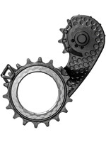 absoluteBLACK absoluteBLACK HOLLOWcage Oversized Derailleur Pulley Cage - For Shimano 9100 / 8000, Full Ceramic Bearings, Carbon Cage, Titanium